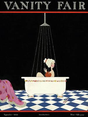 Vanity Fair Bathing Scene Wall Art