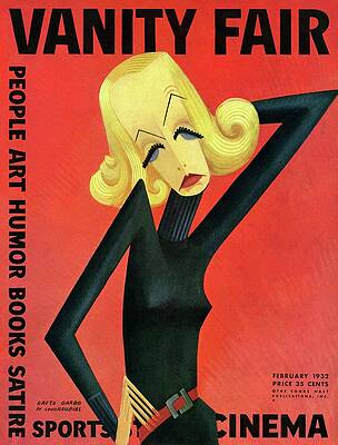 Vanity Fair Cover Featuring Greta Garbo Wall Art