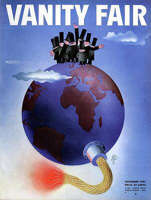 Wall Art featuring the photograph Vanity Fair Cover Featuring Politicians Standing by Paolo Garretto