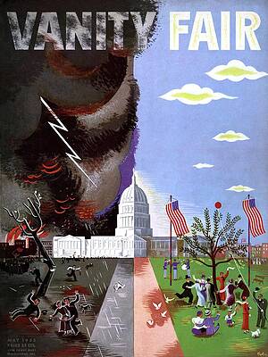 Sunshine Wall Art featuring the photograph Vanity Fair Cover Featuring The Capitol Building by Victor Bobritsky