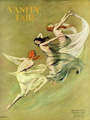 Watching Photograph - Vanity Fair Cover Featuring Three Nymphs by Warren Davis
