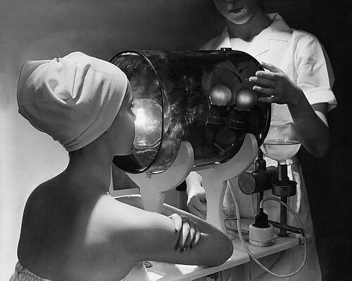 Wall Art featuring the photograph Vapor Bath At Helena Rubinsteins by Lusha Nelson