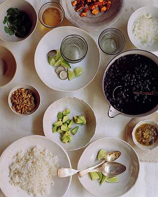 Avocado Photograph - Vegetarian Dishes by Romulo Yanes