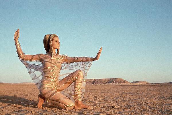 Dancer in Desert Landscape Photograph