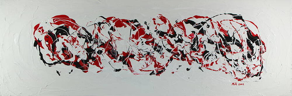 Textured Wall Art featuring the painting Vibes by Madeleine Arnett