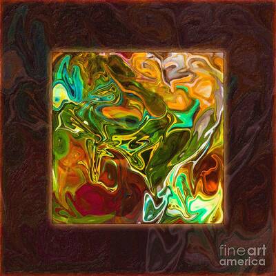 Painting - Vibrant Fall Colors An Abstract Painting by Omaste Witkowski