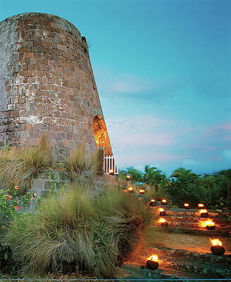 Illuminate Photograph - View Of Castle And Garden by Scott Frances