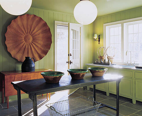 Illuminate Photograph - View Of Kitchen Interior by Scott Frances