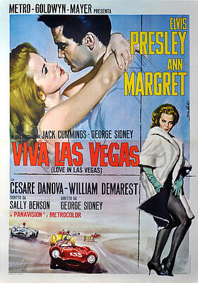 Elvis Presley and Ann-Margret in Viva Las Vegas Digital Art