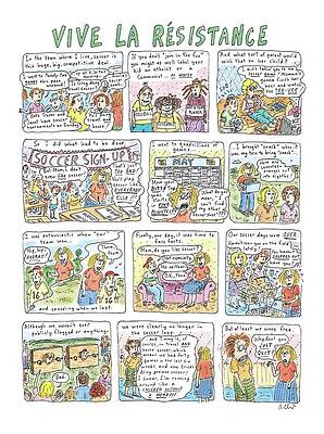 Youth Drawing - Vive La Resistance by Roz Chast