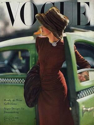 Vintage Vogue Magazine Cover Photograph