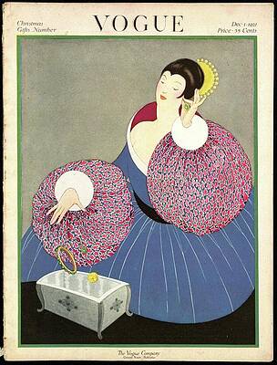 Crown Wall Art featuring the photograph Vogue Cover Featuring A Woman In A Gown by George Wolfe Plank