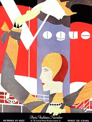 Vogue 1927 Fashion Cover Wall Art