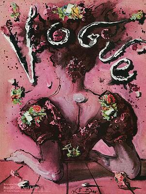 Vibrant Floral Vogue Cover Wall Art