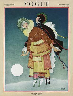 Elegant Winter Fashion Cover Photograph