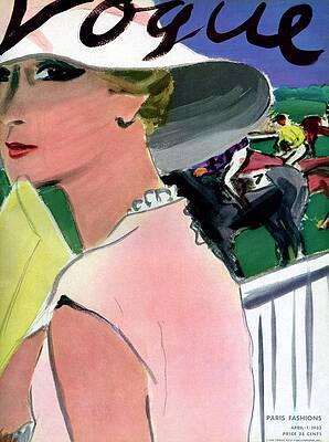 Chic Woman at Horse Race Photograph