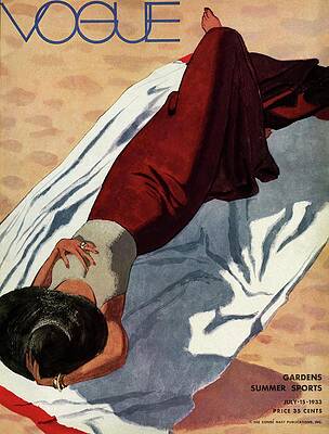 Vogue July 15, 1933 Cover Wall Art