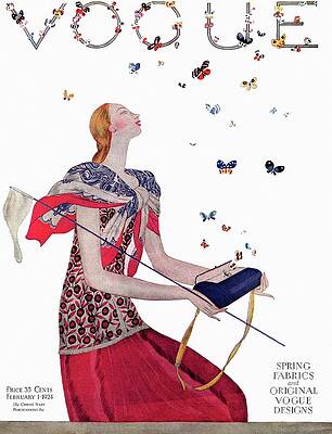 Elegant Lady with Butterflies Wall Art