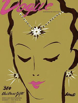 Elegant Vogue Cover with Jewelry Wall Art