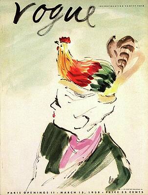 Vogue March 1938 Cover Art Wall Art