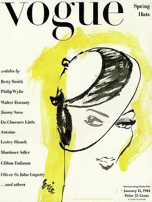 Vogue Spring Hats 1944 Cover Wall Art