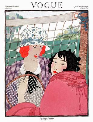 Vogue 1920 Summer Fashion Cover Digital Art