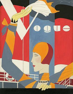 Vogue Paris Cover Art Deco Style Wall Art