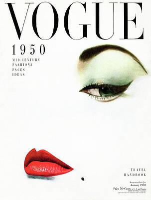 Vogue 1950 Cover Design Wall Art