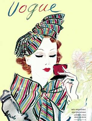 Wall Art featuring the photograph Vogue Magazine Cover Featuring A Woman Looking by Eduardo Garcia Benito