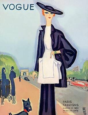 Parisian Fashion Vogue 1934 Wall Art