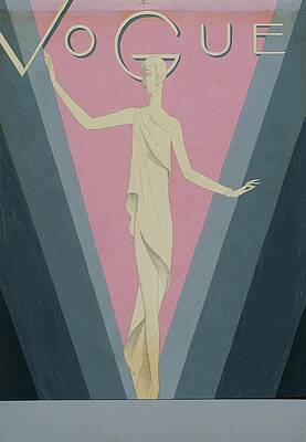 Magazine Digital Art - Vogue Magazine Cover Featuring A Woman Wearing by Eduardo Garcia Benito