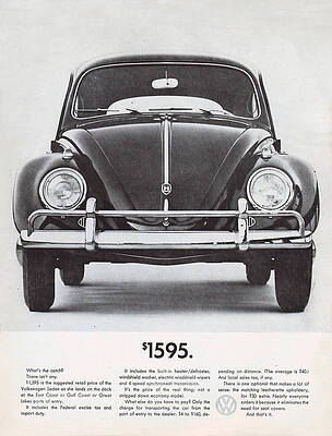 Vintage Volkswagen Advertisement Digital Art