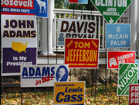 Color Wall Art featuring the photograph Vote For Tom Jefferson by Rick Locke - Out of the Corner of My Eye