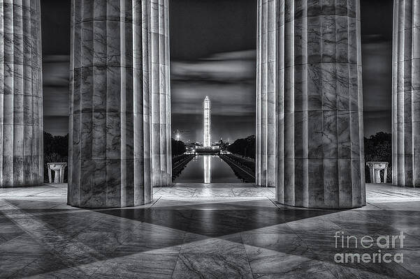 Washington Monument from Lincoln Memorial Wall Art