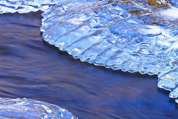 Wall Art featuring the photograph Water And Ice 1 by Jeff Sinon