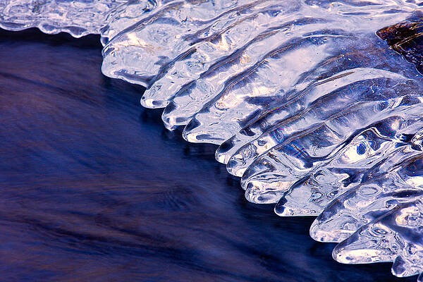 Reflection Wall Art featuring the photograph Water And Ice 2 by Jeff Sinon
