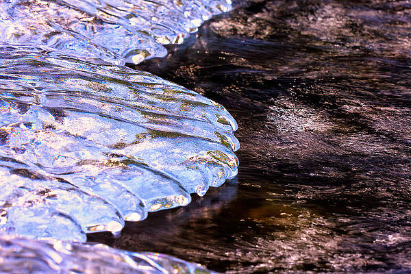 Wall Art featuring the photograph Water And Ice by Jeff Sinon