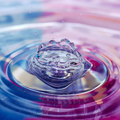Wall Art featuring the photograph Water Splash Bowl by Crystal Wightman