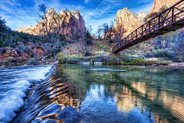 Sky Photograph - Water Under The Bridge by Beth Sargent