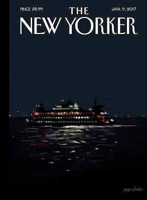 Night Ferry Crossing Painting