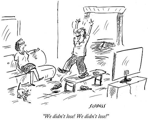 Celebration Drawing - We Didn't Lose by David Sipress