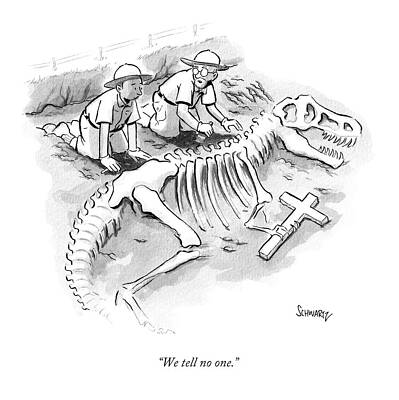 Archaeologists Discover Dinosaur with Crucifix Wall Art