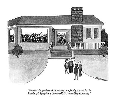Humorous Symphony in a House Drawing