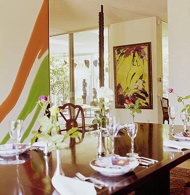 California Wall Art featuring the photograph Weisman's Dining Room by Horst P. Horst