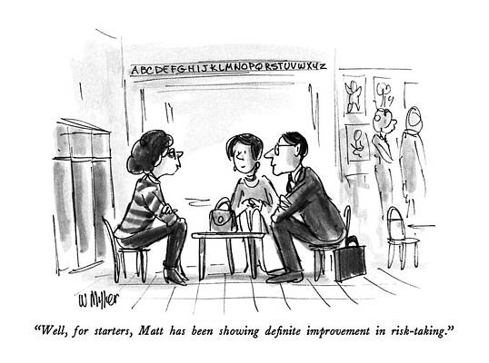 Teacher Drawing - Well, For Starters, Matt Has Been Showing by Warren Miller