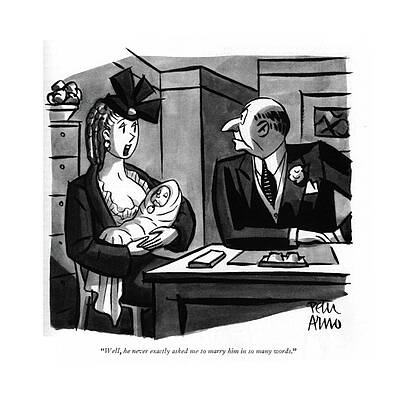Childhood Drawing - In So Many Words by Peter Arno