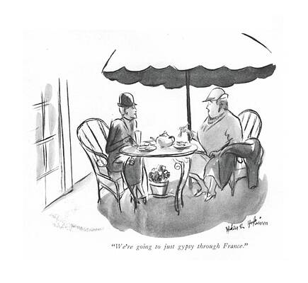 France Drawing - Gypsy Through France by Helen E Hokinson