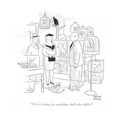 Meat Drawing - We're Looking For Something That's Also Edible by Chon Day