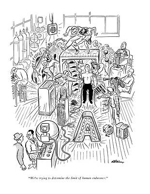 Limit Drawing - We're Trying To Determine The Limit Of Human by  Alain