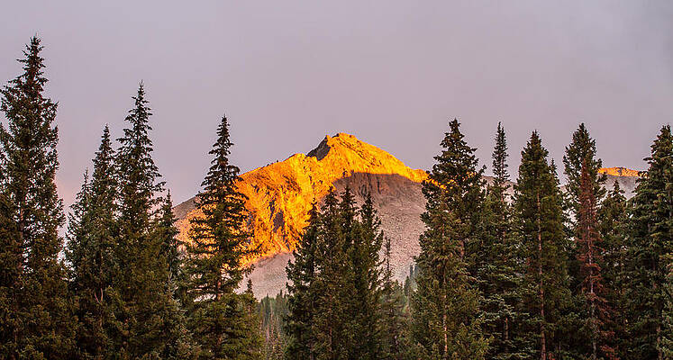 Nature Photograph - West Beckwith Peak At Sunset by Jeff Stoddart